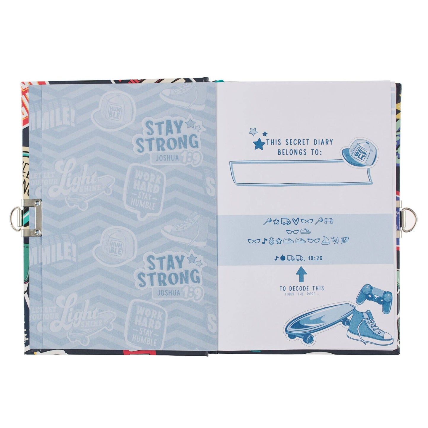 Stay Strong Secret Diary with Lock & Keys