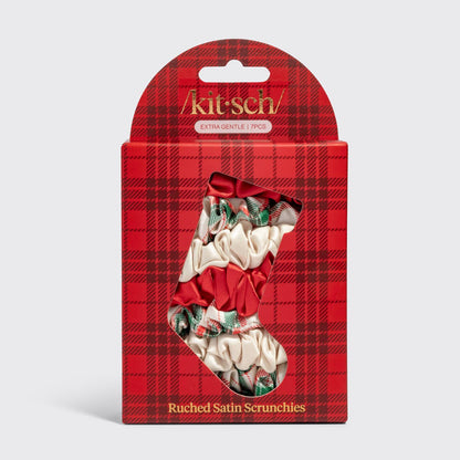 Kitsch Holiday Satin Scrunchies – 7-Piece Set