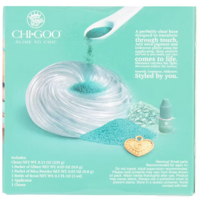 Compound Kings CHI•GOO™ Berry Boujie Slime Jar – Teal Blue Raspberry Shimmer Slime