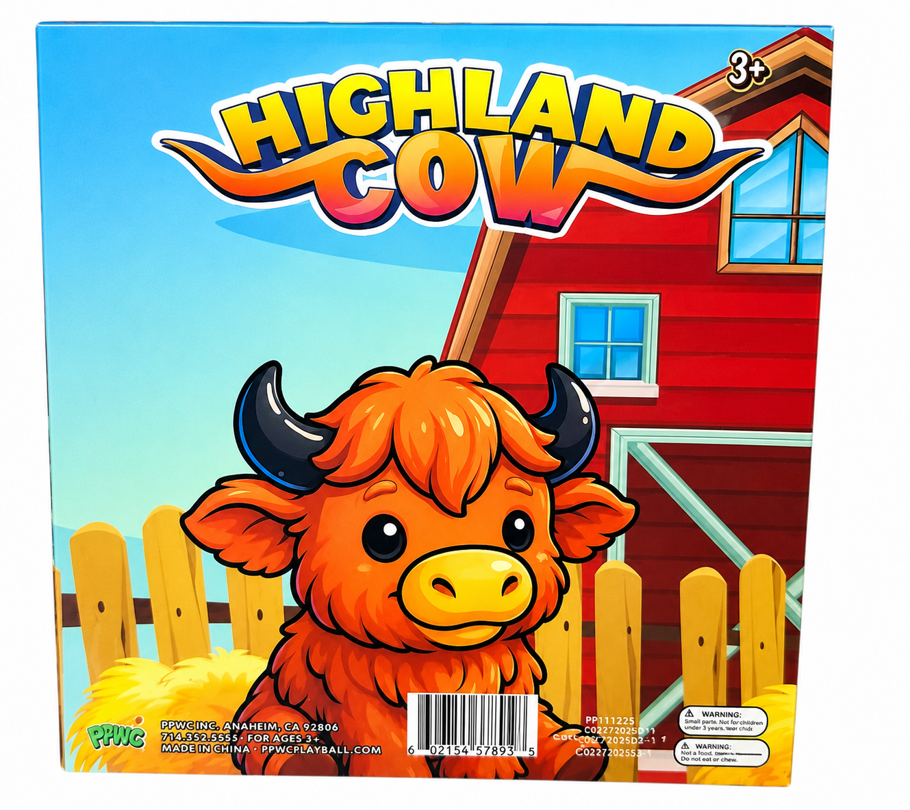 Highland Cow Jumbo Squishy – Orange Sensory Stress Relief Toy