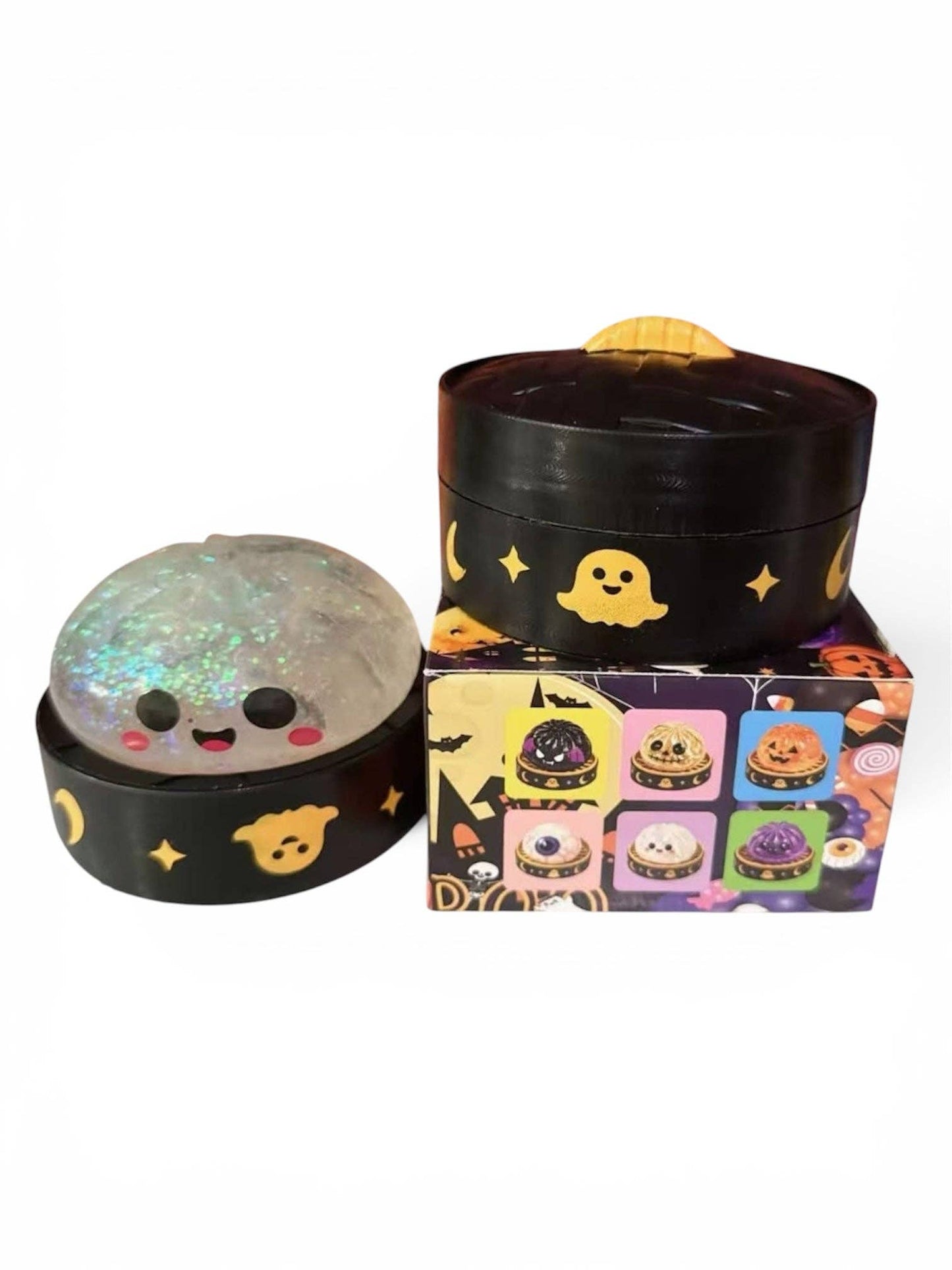 Halloween Maltose Glitter Dumpling Squishy – Mystery Slow-Rise Sensory Toy