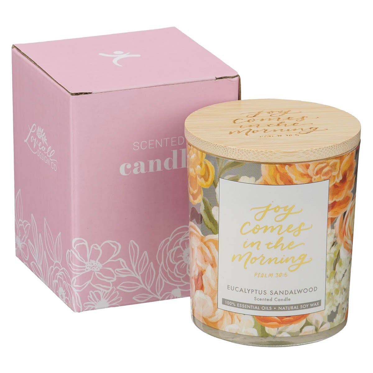 Joy Comes in the Morning Eucalyptus Sandalwood Soy Candle – 4.5 oz