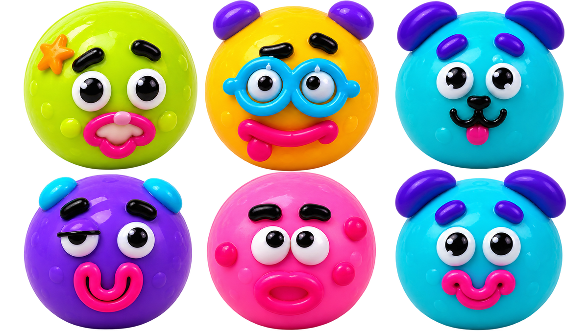 Super Fun Funny Face Squishies | 4-Inch