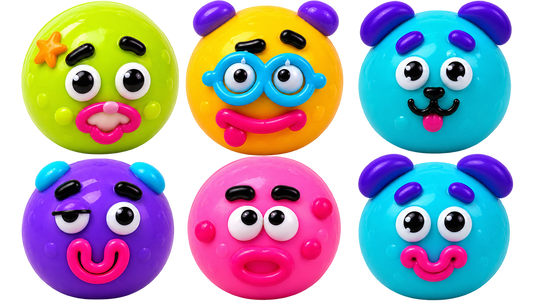 Super Fun Funny Face Squishies | 4-Inch