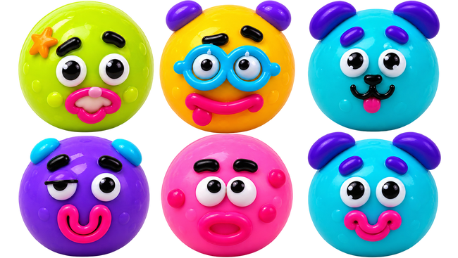 Super Fun Funny Face Squishies | 4-Inch