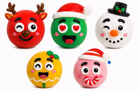 Christmas Funny Faces Squishy – Removable Taba Faces