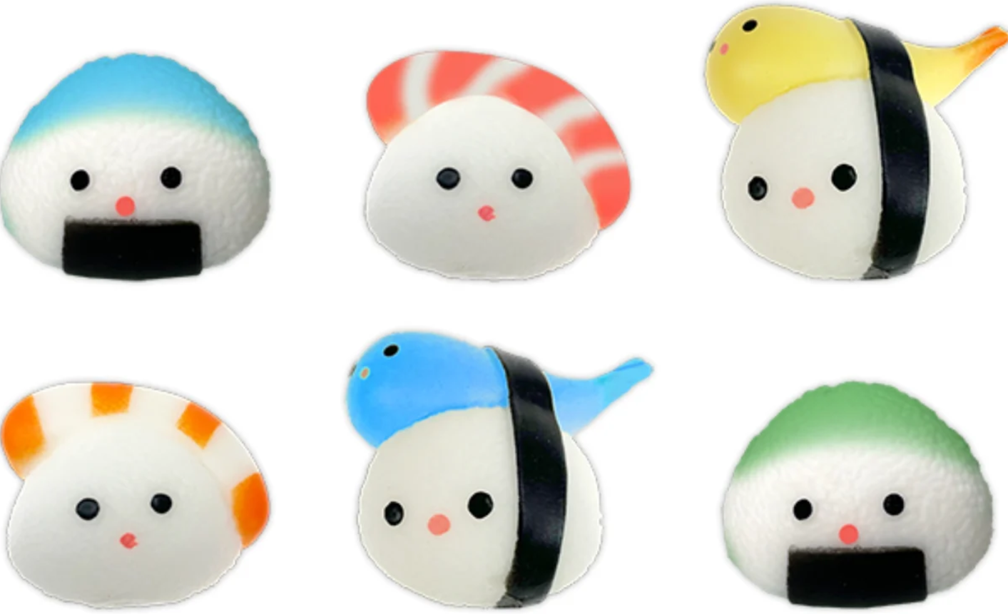 Kawaii Sushi Puff Squishy – Assorted Cute Sushi Sensory Fidget