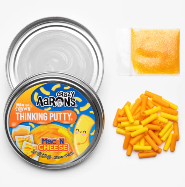 Crazy Aaron's Mac & Cheese Mix It Thinking Putty® – DIY Sensory Putty Kit