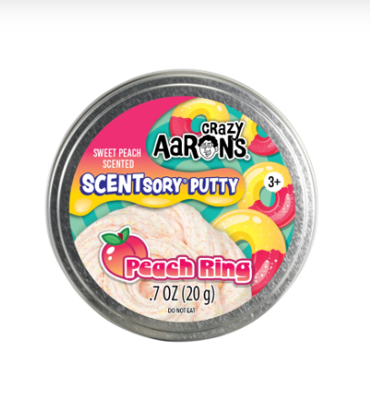 Crazy Aaron's Peach Ring SCENTsory Thinking Putty