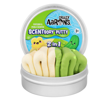 Crazy Aaron's Popcorn Pickle SCENTsory Thinking Putty