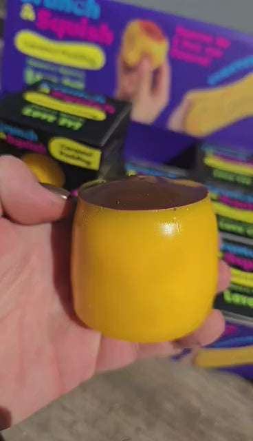 Crunch & Squish | Caramel Pudding Crunchy ASMR Squishy