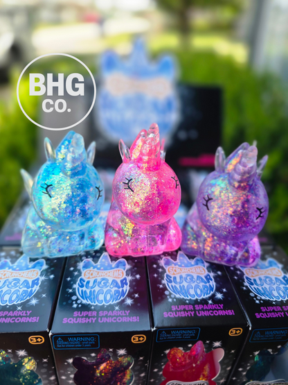 SCRUNCHEMS® Sugar Unicorn Squishy – Assorted Colors Sensory Fidget
