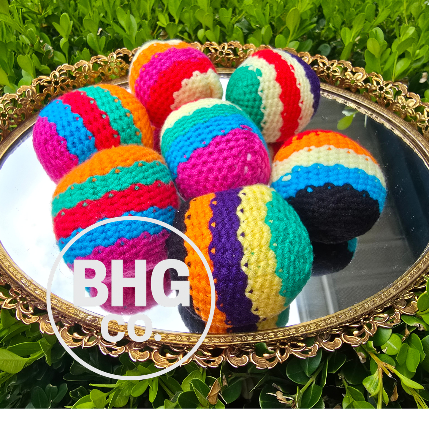 Viral Knit Foot Bag (Hacky Sack)