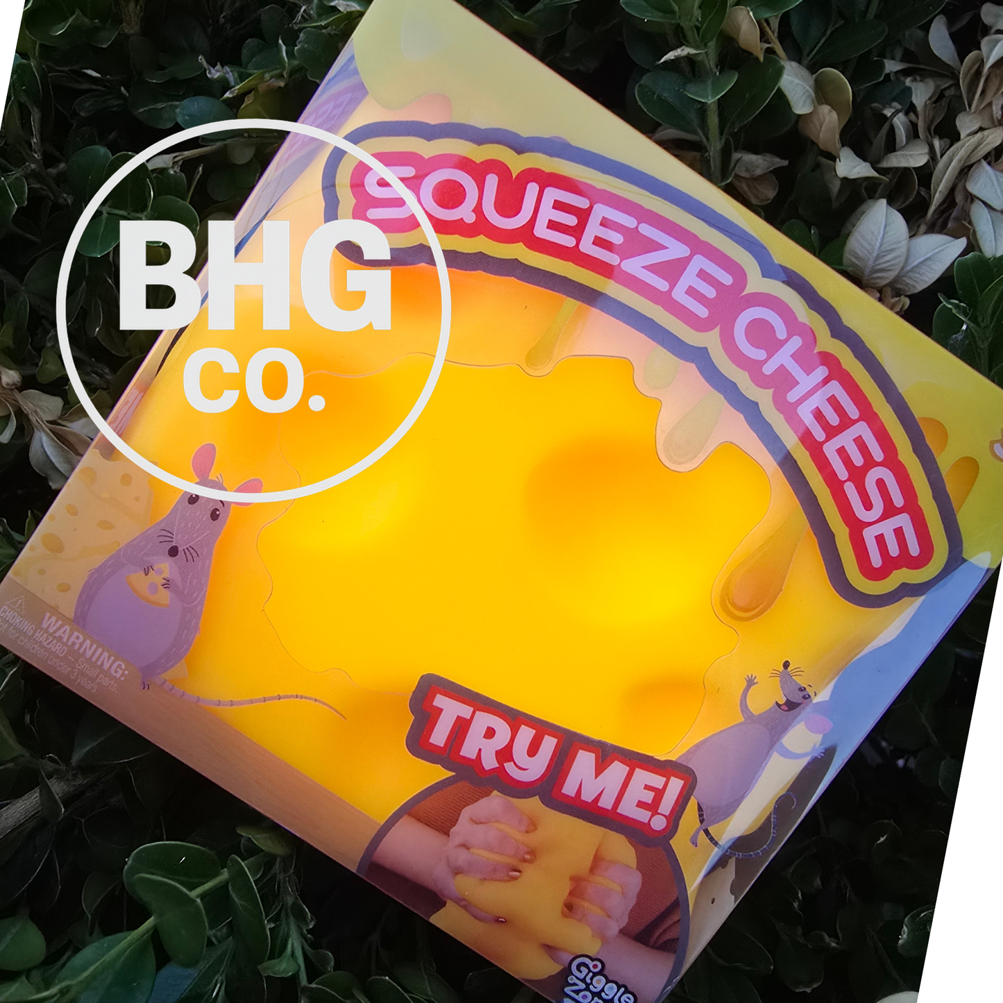 Giggle Zone Squeeze Cheese Squishy Cheese Block