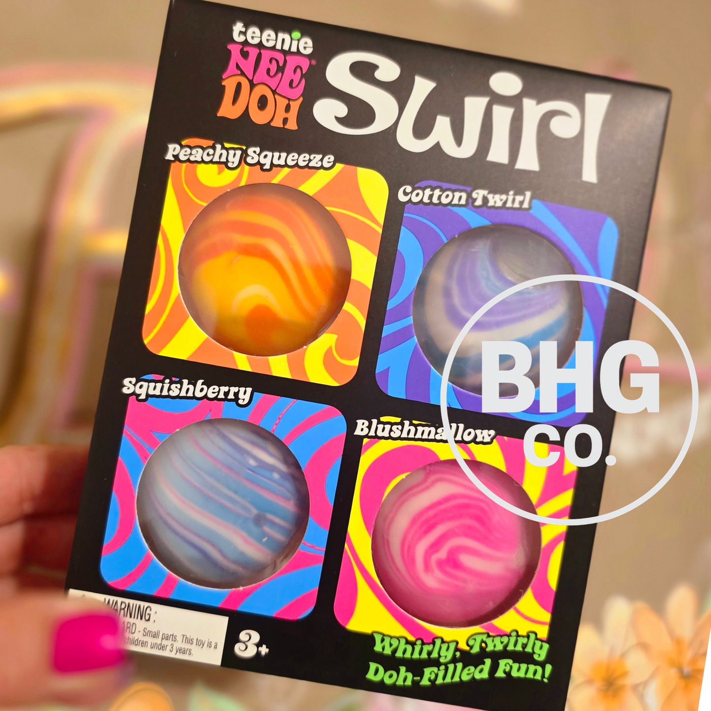 NeeDoh Swirl Teenie 4-Pack