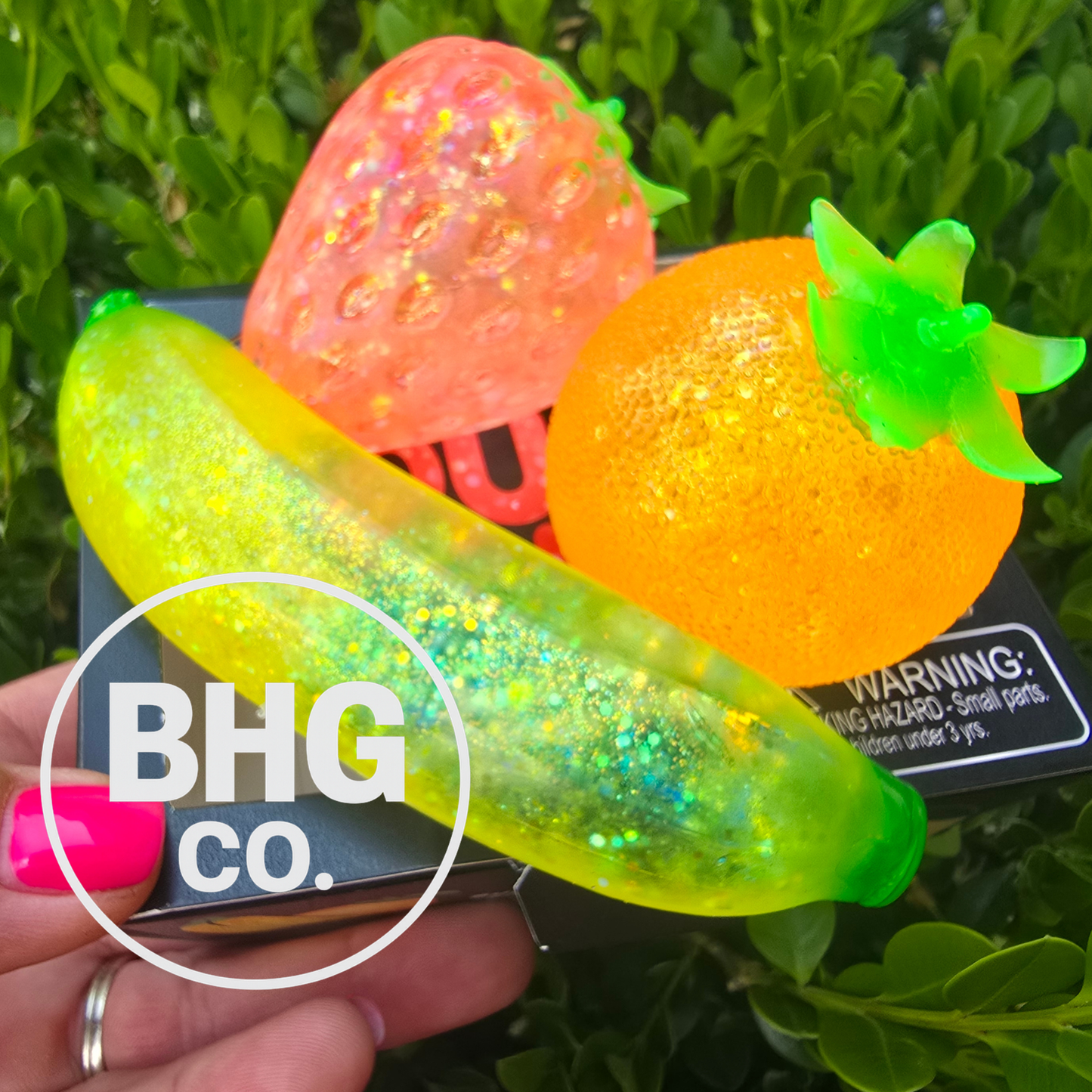 Scrunchems® Sugar Squish Glitter-Filled Fruit Basket  3 Pack