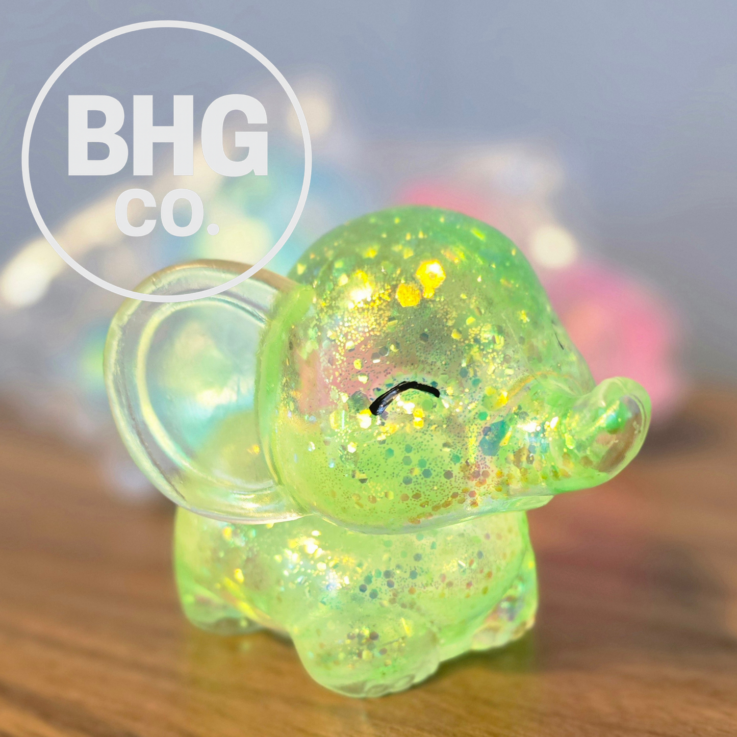 Glitter Baby Elephant Squishy