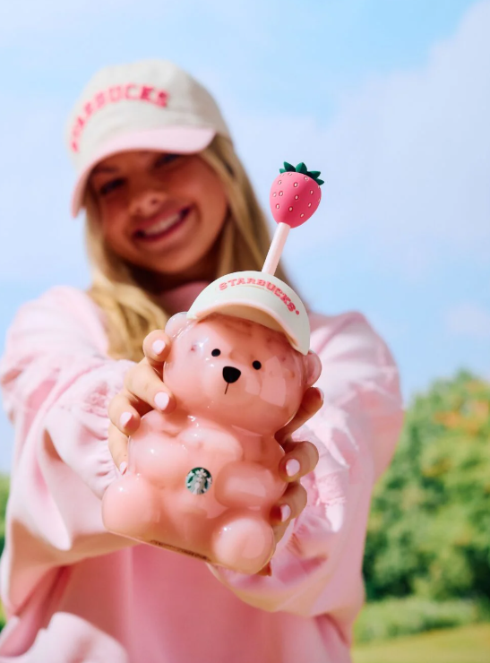 Starbucks® Pink Bearista™ Glass Cold Cup – Limited Edition Collectible