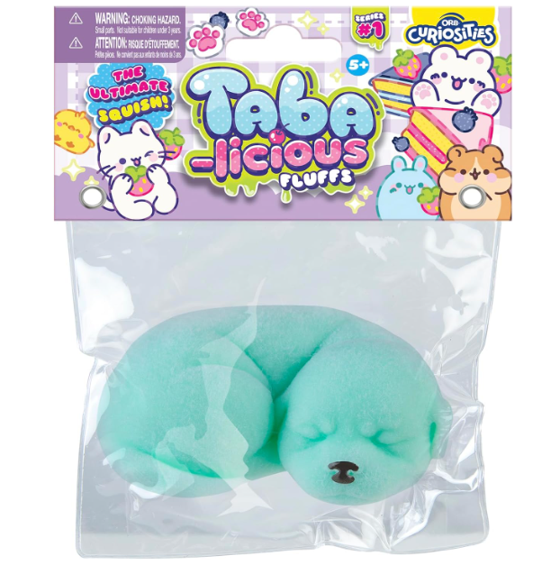 ORB Curiosities Taba-Licious Fluffs | Sleeping Puppy – Teal