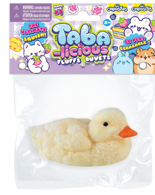 ORB Curiosities Taba-Licious Fluffs | Fuzzy Duck - Yellow